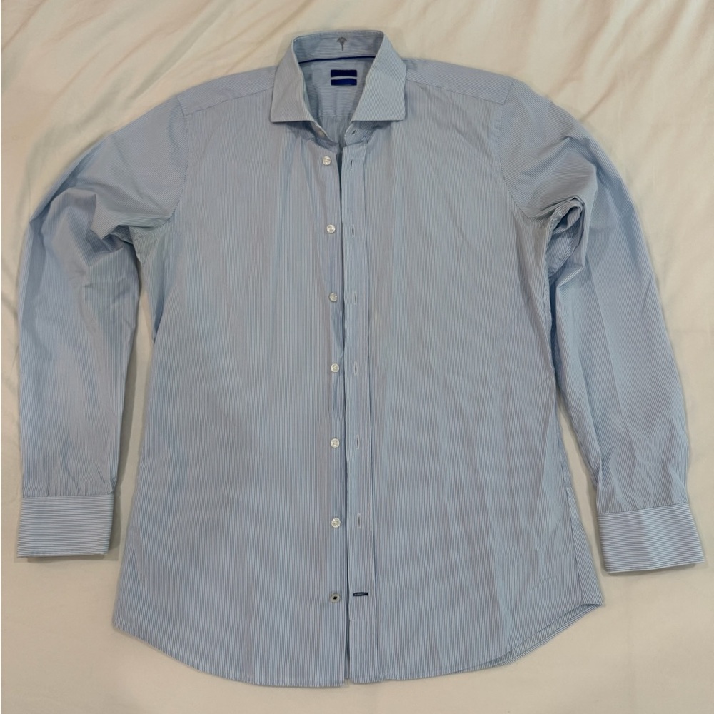 Joop! Light Blue Men's Stripped Dress Shirt